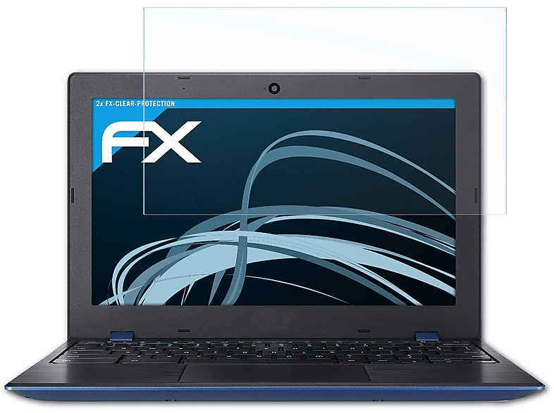 ATFOLIX 2x FX-Clear Displayschutz(für Acer Chromebook 11 (CB311-8H))