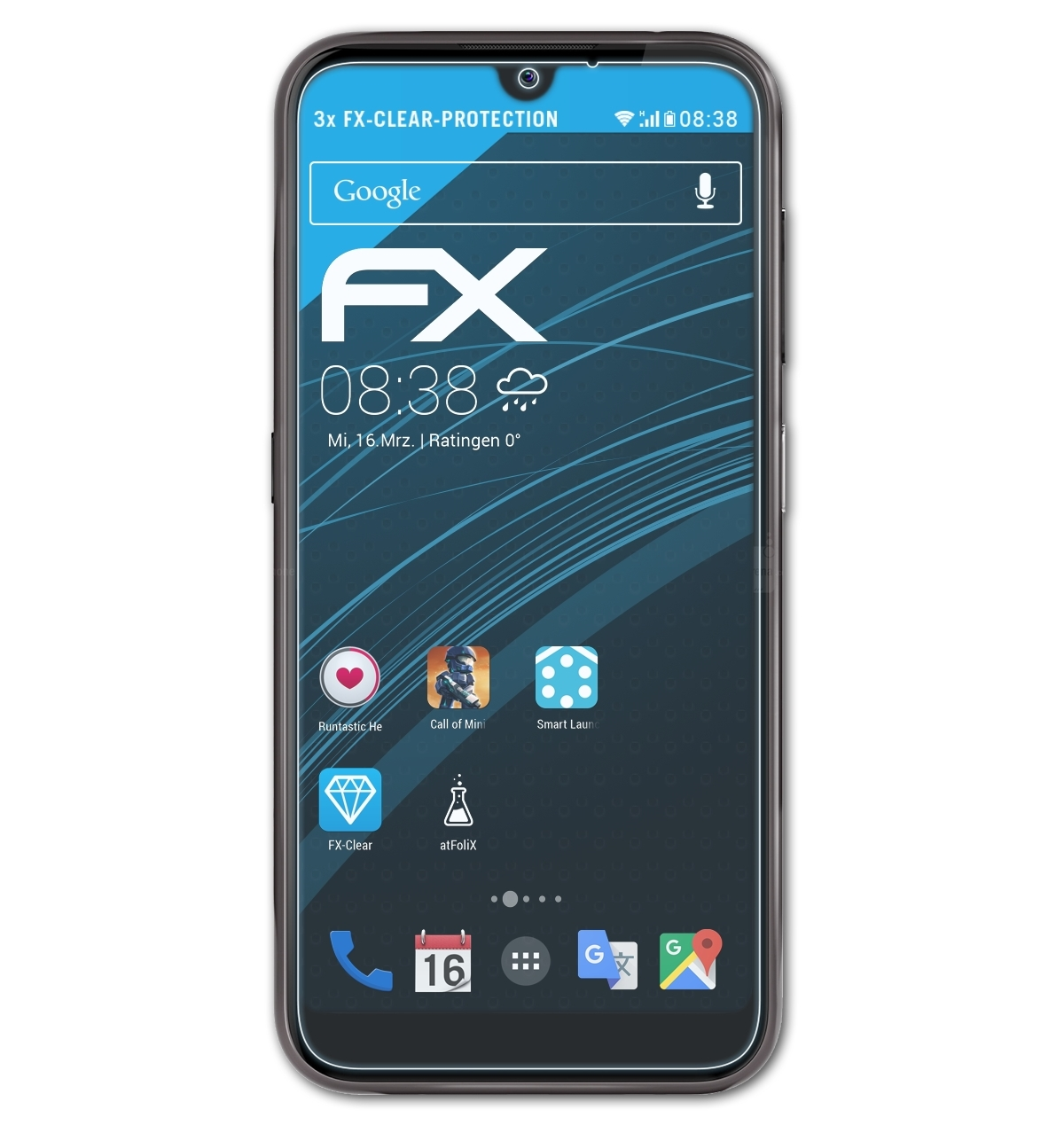 ATFOLIX 3x Nokia Displayschutz(für FX-Clear 4.2)