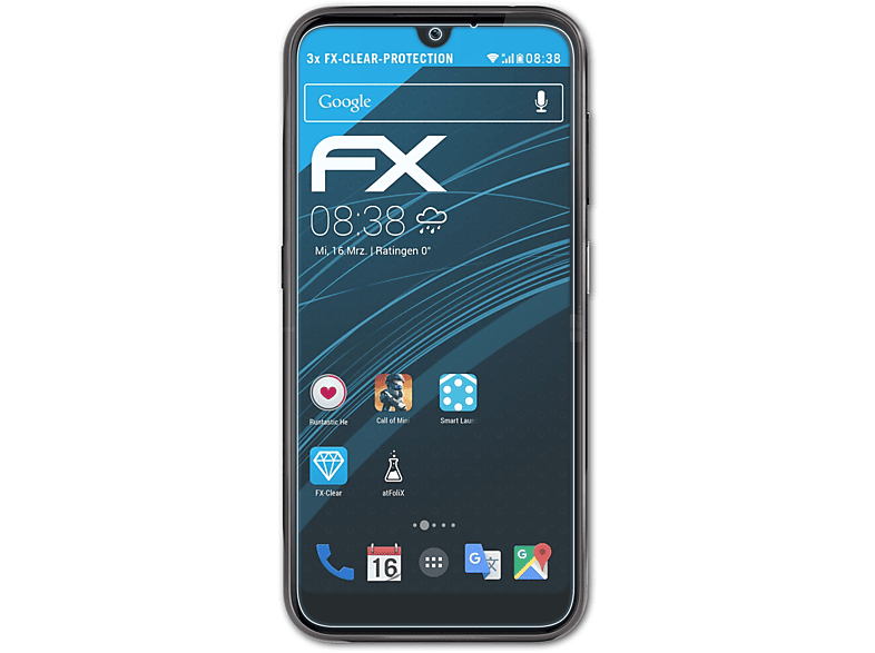 ATFOLIX 3x Nokia Displayschutz(für FX-Clear 4.2)