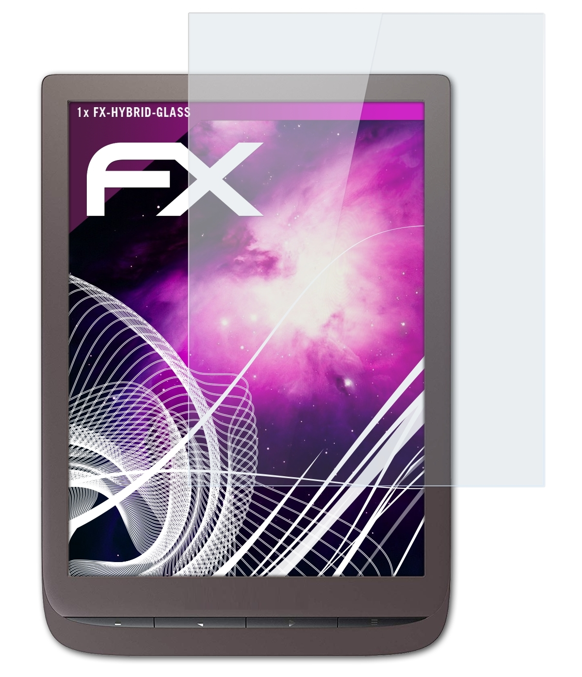 ATFOLIX FX-Hybrid-Glass Schutzglas(für 3) PocketBook InkPad