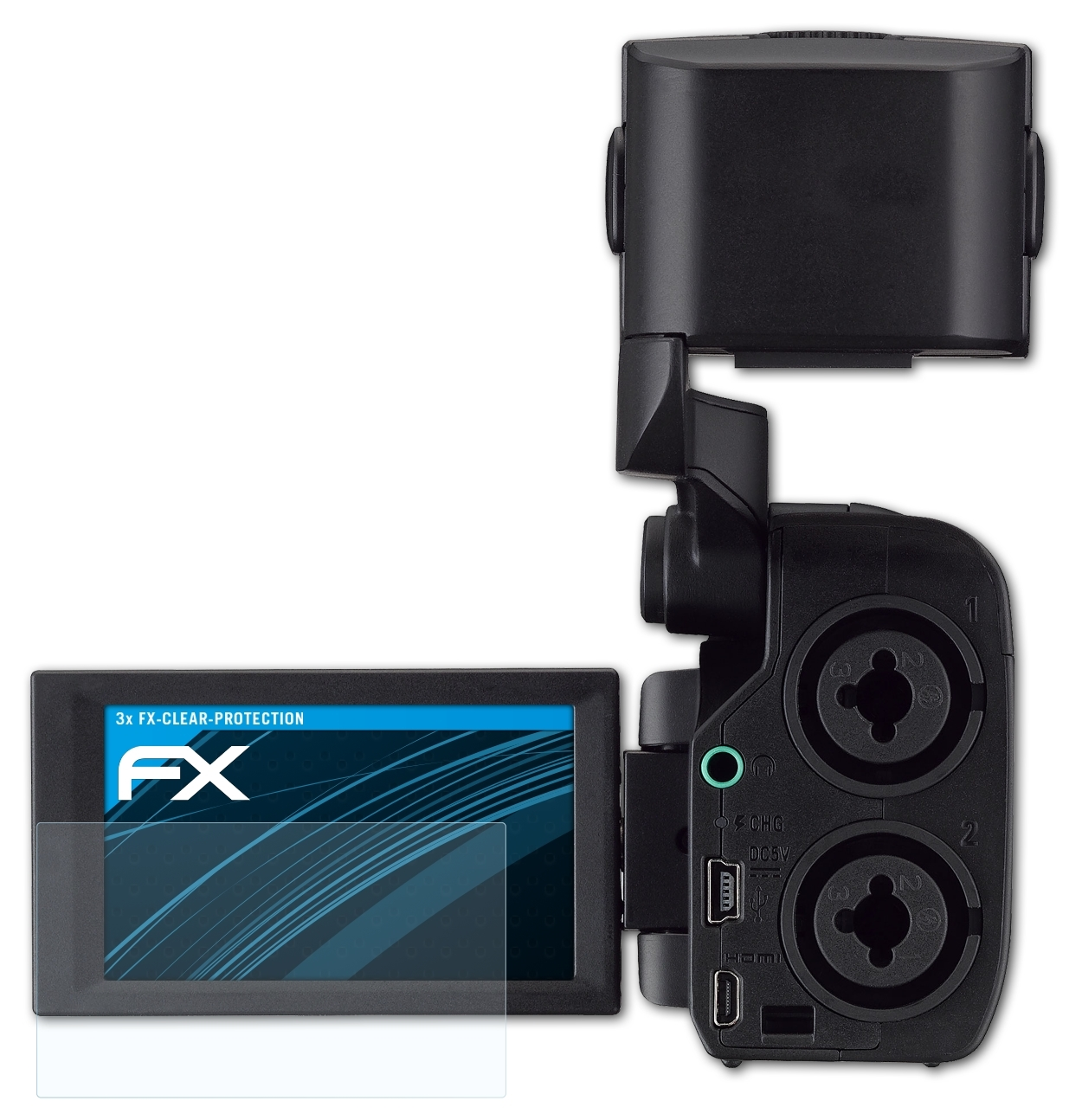 ATFOLIX 3x FX-Clear Displayschutz(für Q8) Zoom