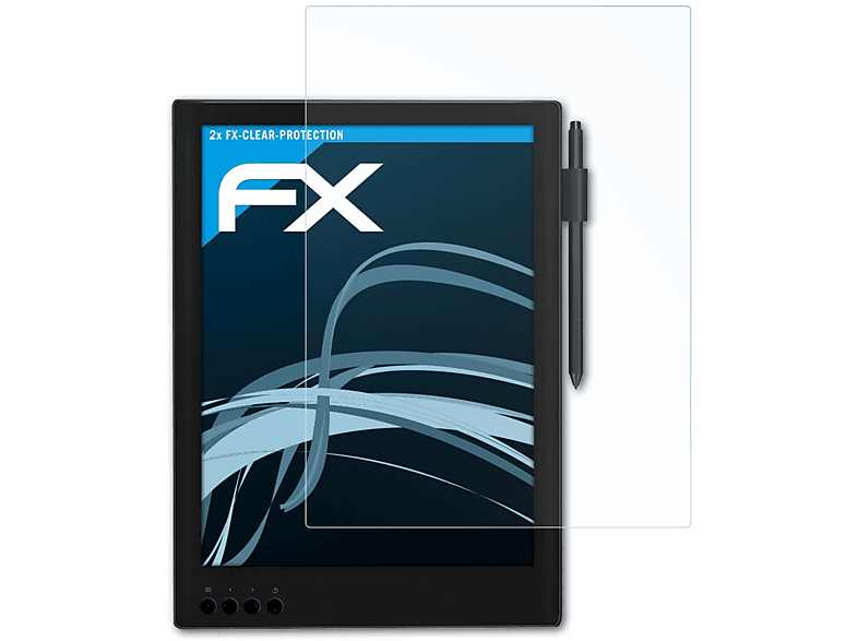 ATFOLIX 2x FX-Clear Displayschutz(für BOOX Max 2)