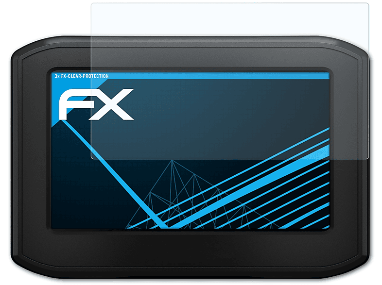 ATFOLIX 3x FX-Clear Displayschutz(für Garmin Zumo 346 LMT-S)