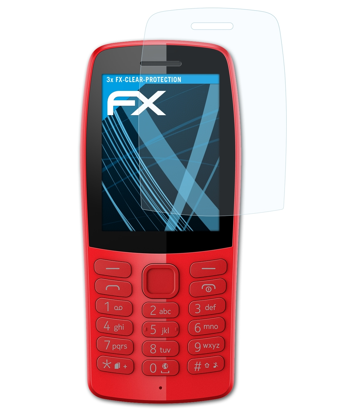 ATFOLIX 3x FX-Clear Displayschutz(für Nokia 210)