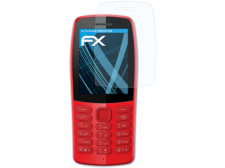 ATFOLIX 3x FX-Clear Nokia Displayschutz(für 210)
