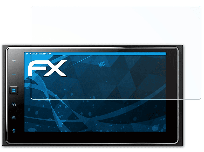 ATFOLIX 3x FX-Clear Displayschutz(für Pioneer SPH-DA130DAB)