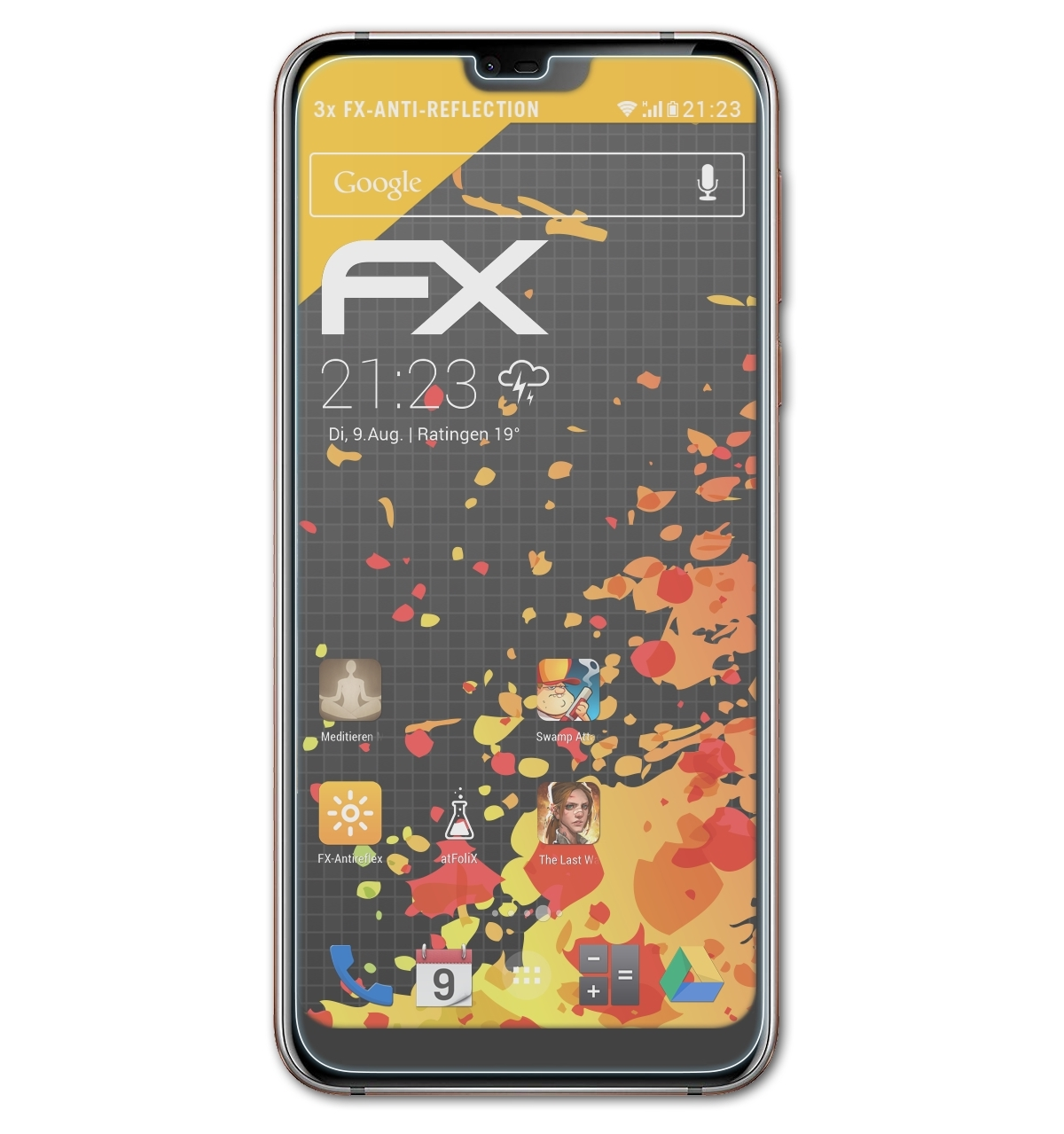 FX-Antireflex 7.1) Nokia 3x ATFOLIX Displayschutz(für