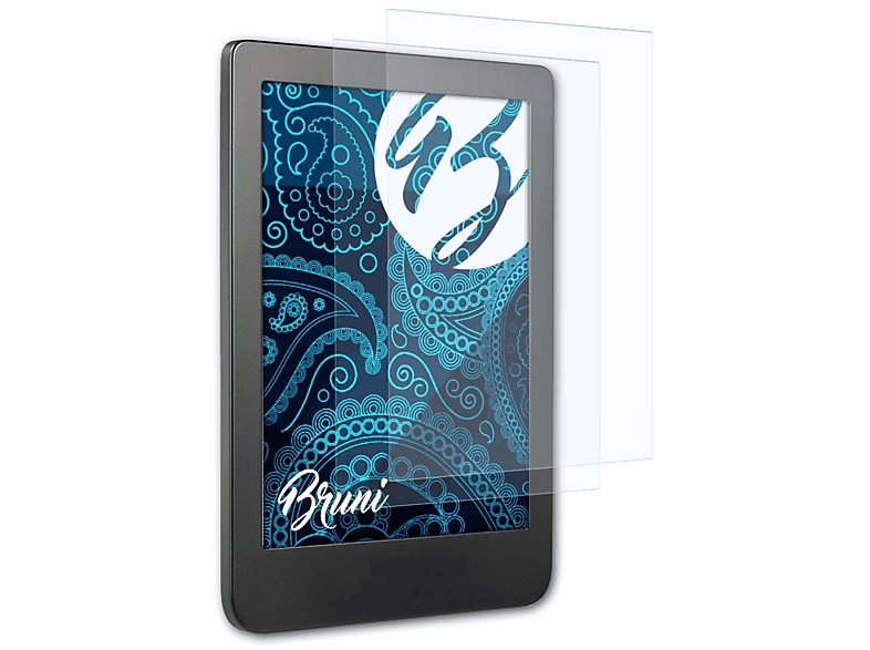 BRUNI 2x Basics-Clear Schutzfolie(für Kobo Clara HD)