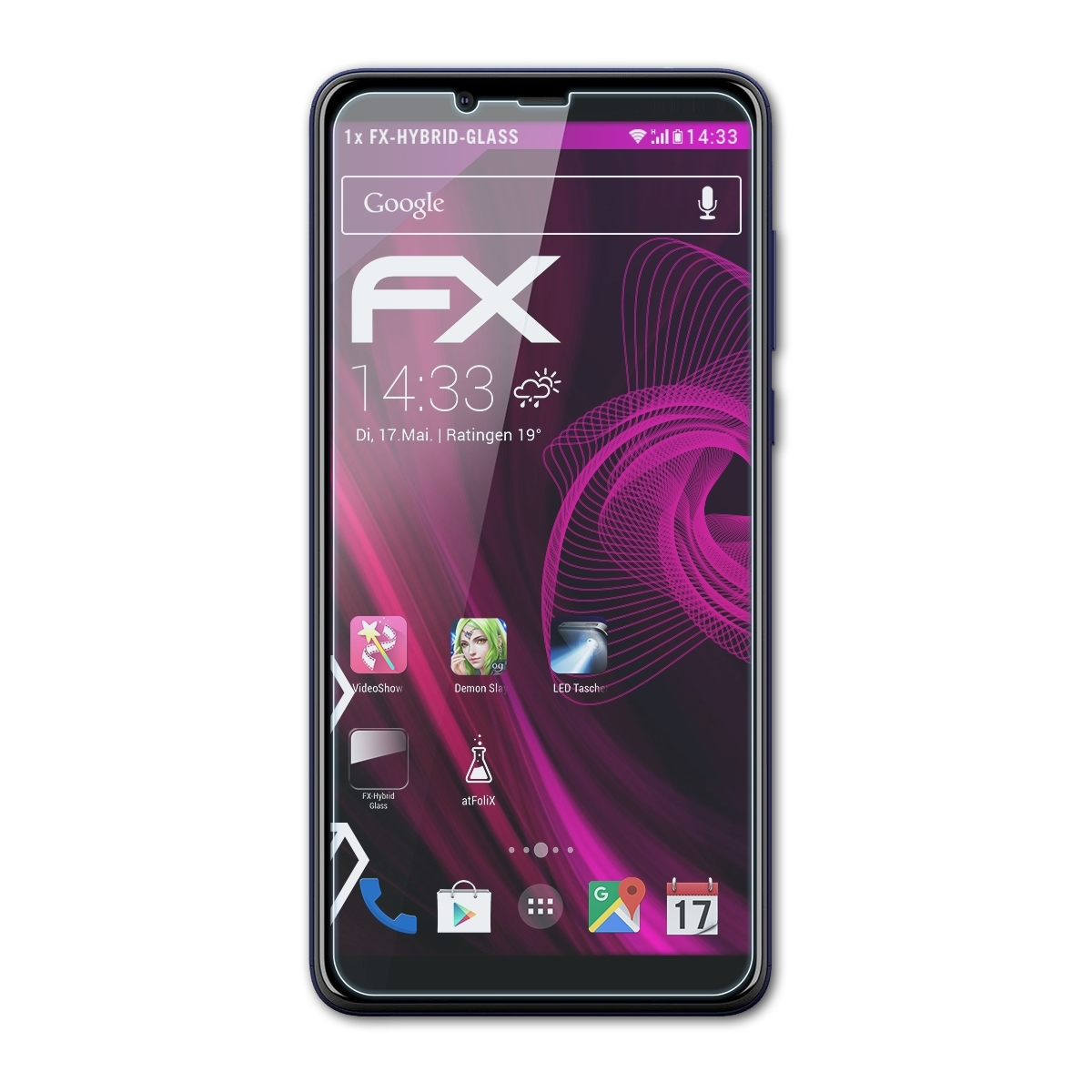 ATFOLIX 3.1 Plus) Nokia Schutzglas(für FX-Hybrid-Glass