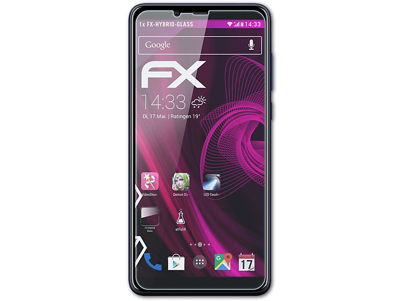 ATFOLIX FX-Hybrid-Glass Schutzglas(für Nokia 3.1 Plus)