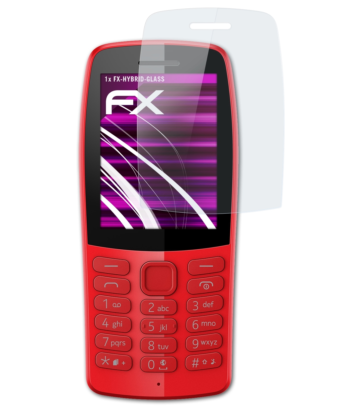 ATFOLIX FX-Hybrid-Glass Schutzglas(für 210) Nokia