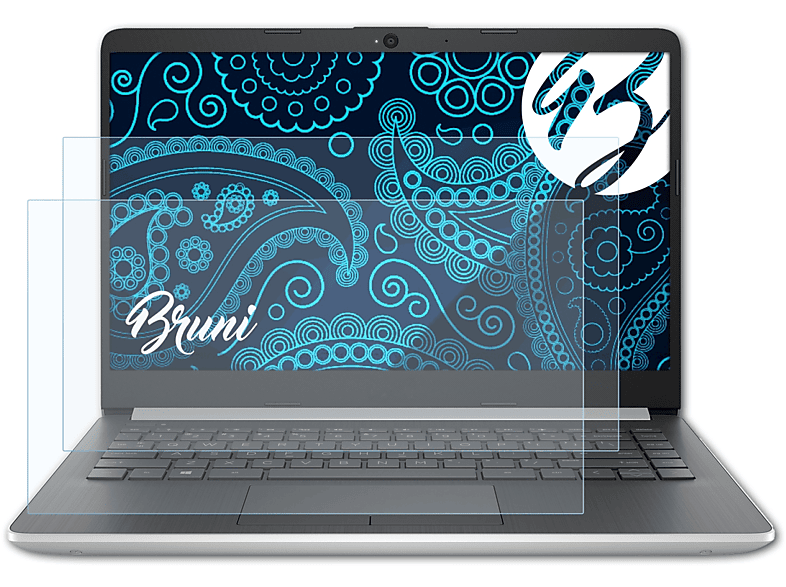 BRUNI 2x Basics-Clear Notebook 14-cf1300ng) Schutzfolie(für HP