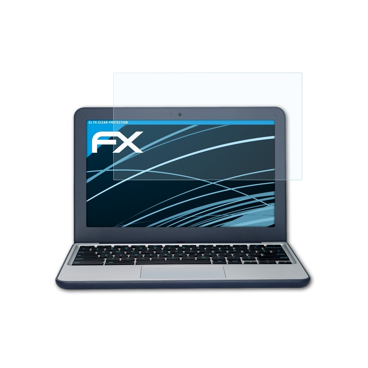 ATFOLIX 2x C202SA) FX-Clear Chromebook Asus Displayschutz(für