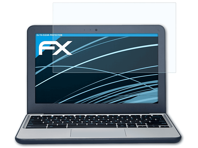 ATFOLIX C202SA) Asus FX-Clear Displayschutz(für 2x Chromebook