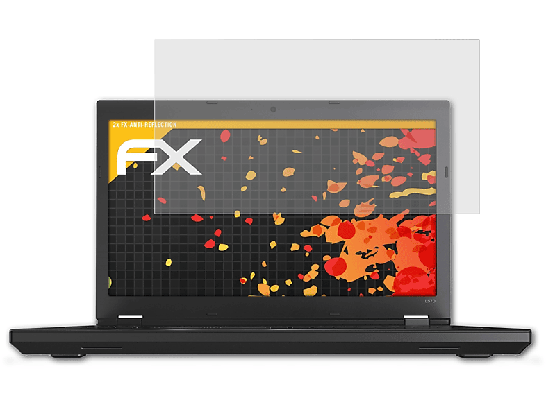 ATFOLIX L570) 2x FX-Antireflex Displayschutz(für Lenovo ThinkPad