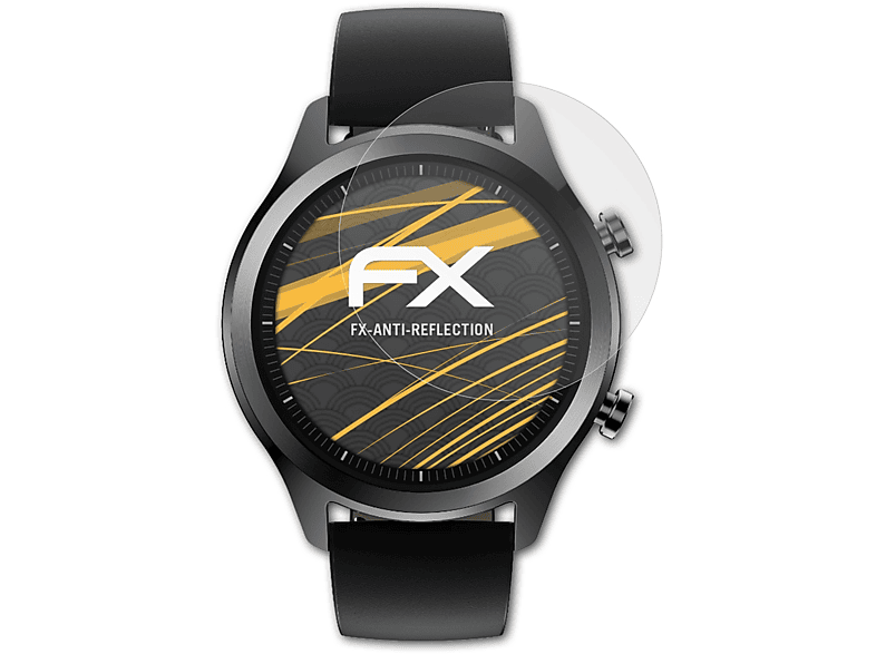 ATFOLIX 3x Displayschutz(für Mobvoi C2) FX-Antireflex TicWatch