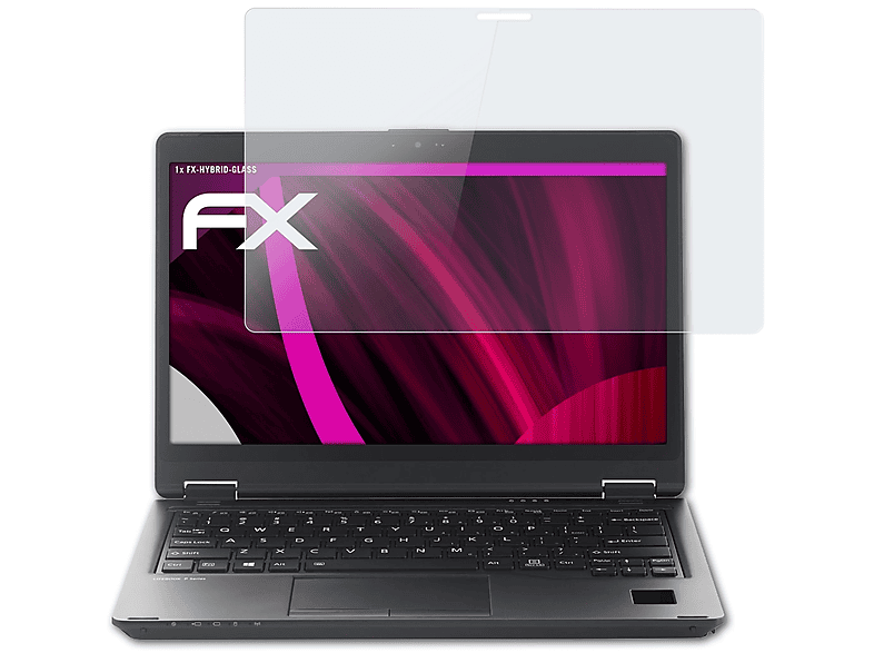 Fujitsu FX-Hybrid-Glass Lifebook P728) ATFOLIX Schutzglas(für