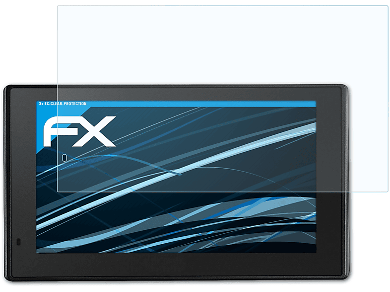 ATFOLIX 3x FX-Clear Displayschutz(für Garmin DriveTrack 70LMT)