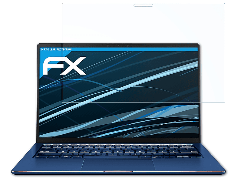 ATFOLIX 2x FX-Clear Displayschutz(für Asus ZenBook Flip 13 (UX362FA))