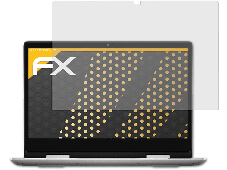ATFOLIX 2x FX-Antireflex Displayschutz(für Dell Inspiron 14 5000)