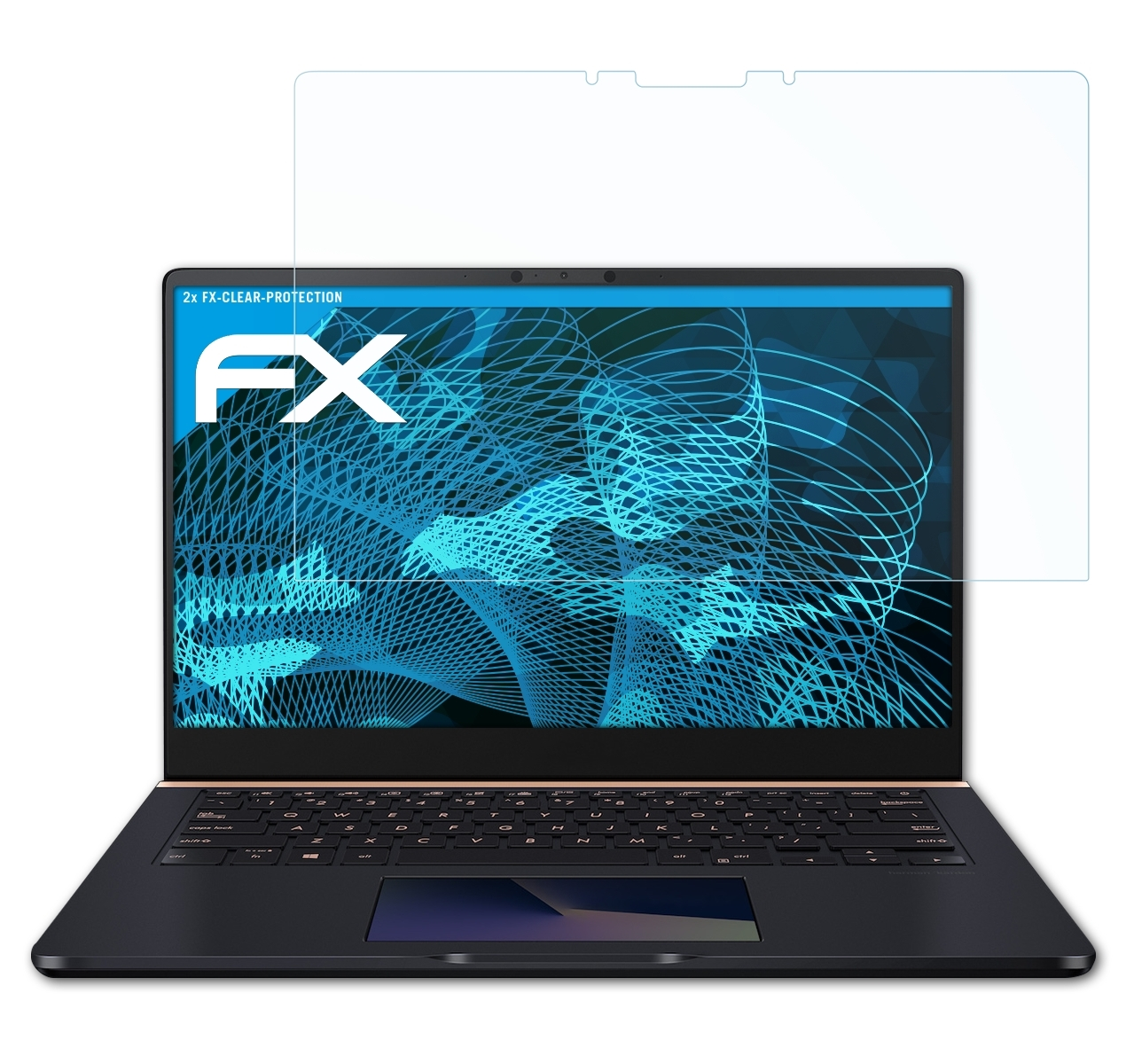 Displayschutz(für Asus 2x Pro FX-Clear (UX480FD)) 14 ZenBook ATFOLIX