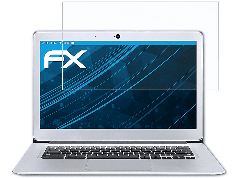 ATFOLIX 2x FX-Clear Displayschutz(für Acer Chromebook 14 (CB3-431))