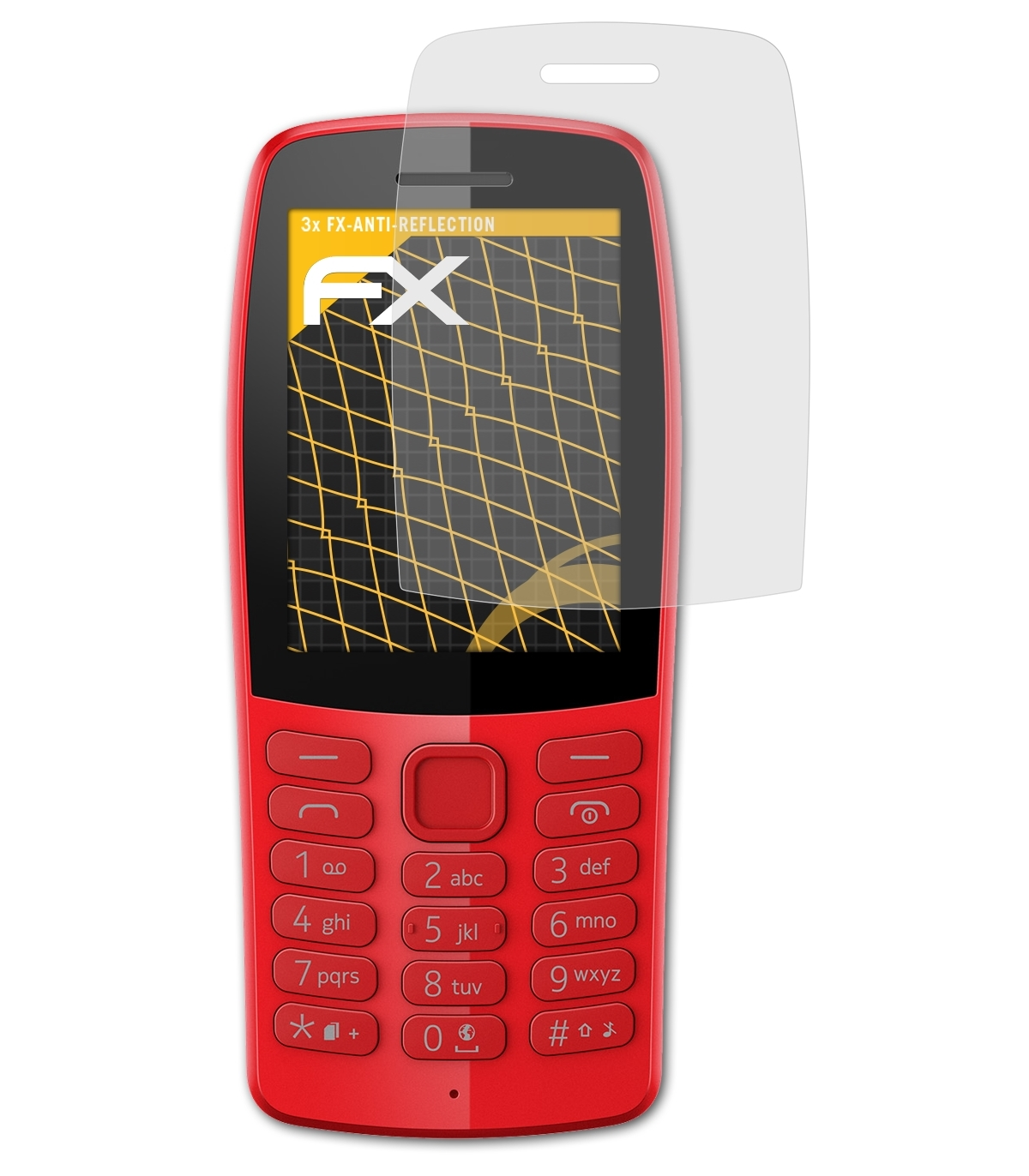 3x Displayschutz(für FX-Antireflex Nokia ATFOLIX 210)