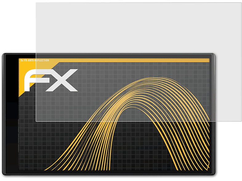 ATFOLIX 3x FX-Antireflex Displayschutz(für Garmin DriveSmart 65)