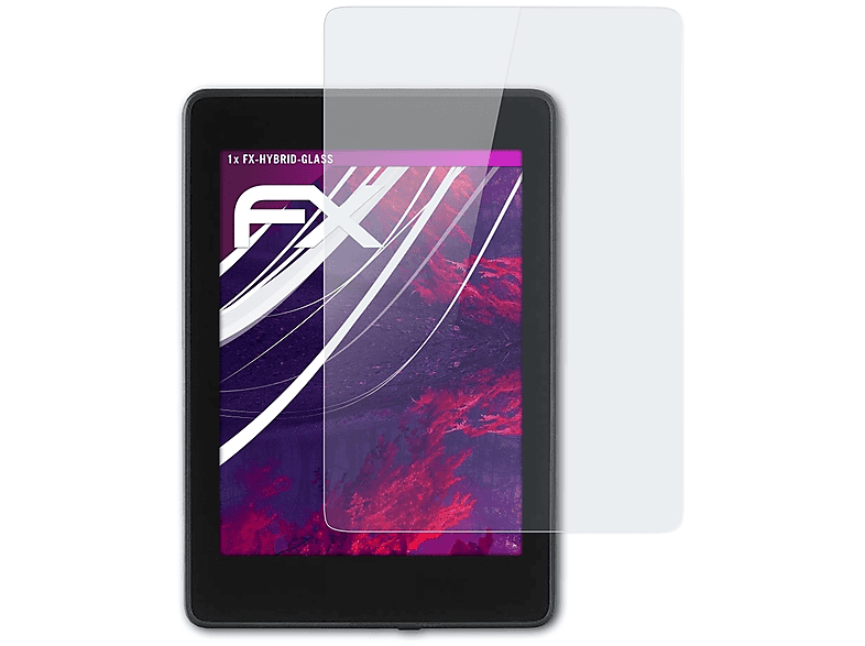 ATFOLIX FX-Hybrid-Glass Schutzglas(für Amazon Kindle Paperwhite (2018))