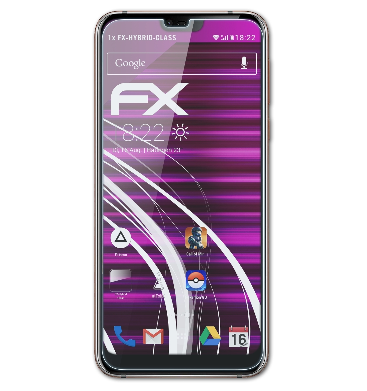 7.1) Nokia FX-Hybrid-Glass ATFOLIX Schutzglas(für