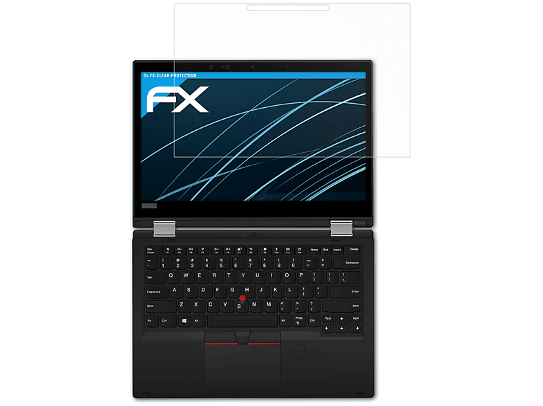 ATFOLIX 2x FX-Clear Displayschutz(für Lenovo ThinkPad L390 Yoga)