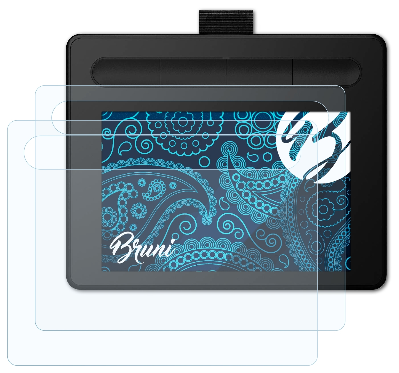 BRUNI 2x Basics-Clear Schutzfolie(für S) Intuos Wacom