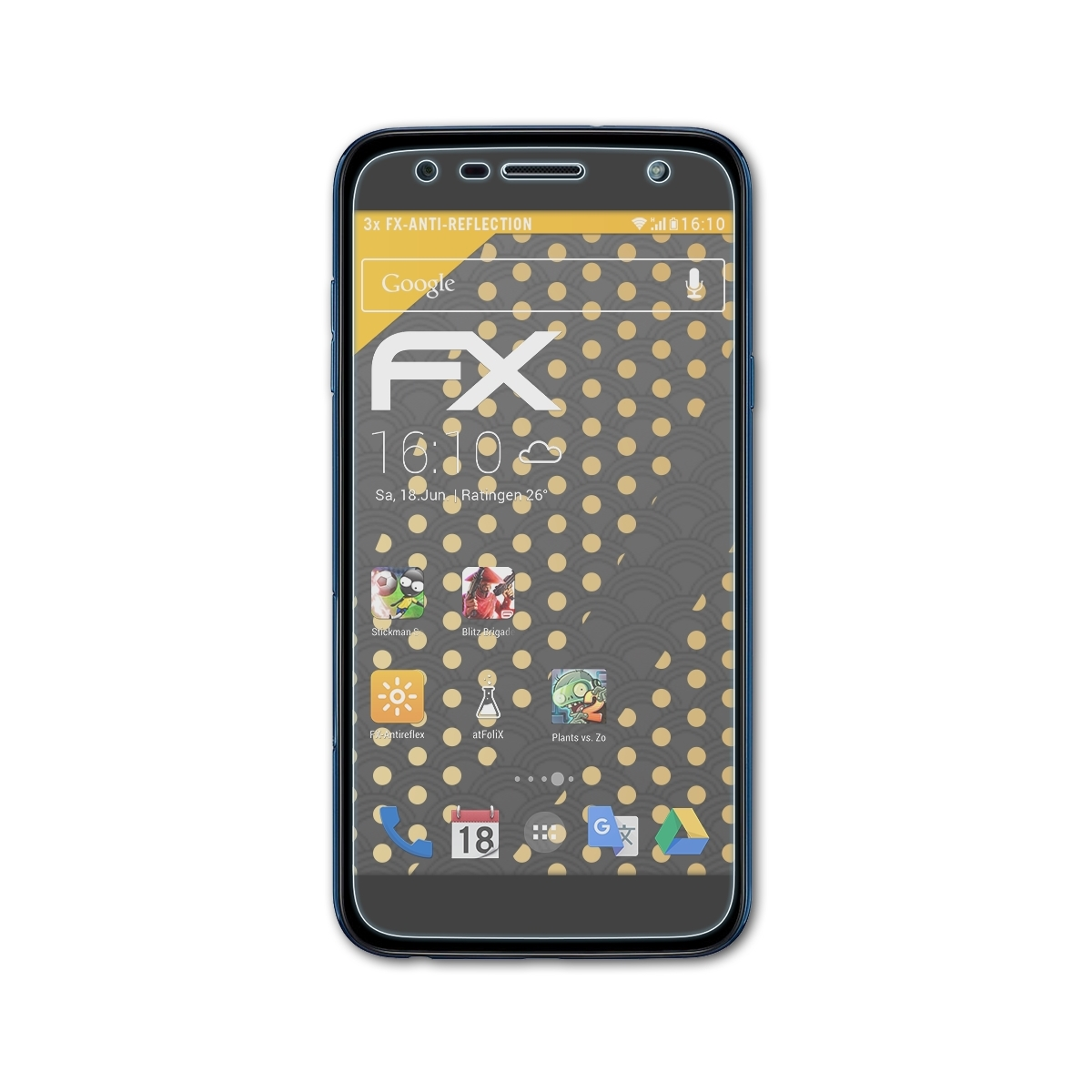 Displayschutz(für X LG 3) 3x FX-Antireflex Power ATFOLIX
