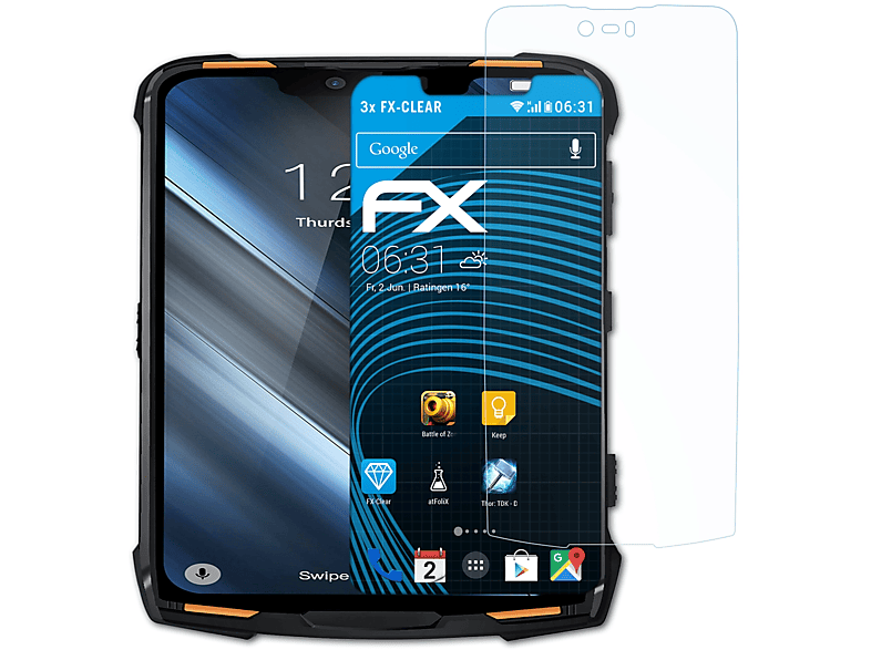 FX-Clear Doogee Displayschutz(für S90) 3x ATFOLIX