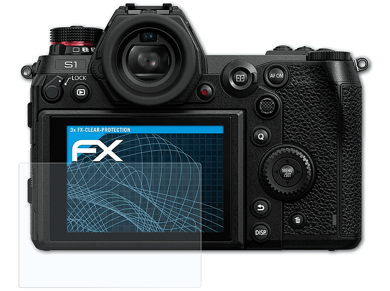 ATFOLIX 3x FX-Clear Displayschutz(für Lumix Panasonic DC-S1)
