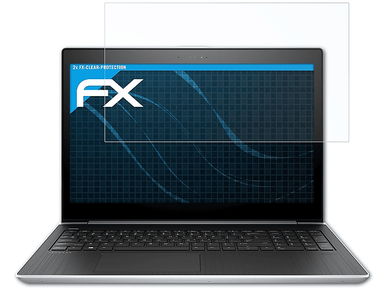 ATFOLIX 2x FX-Clear Displayschutz(für HP ProBook 450 G5)