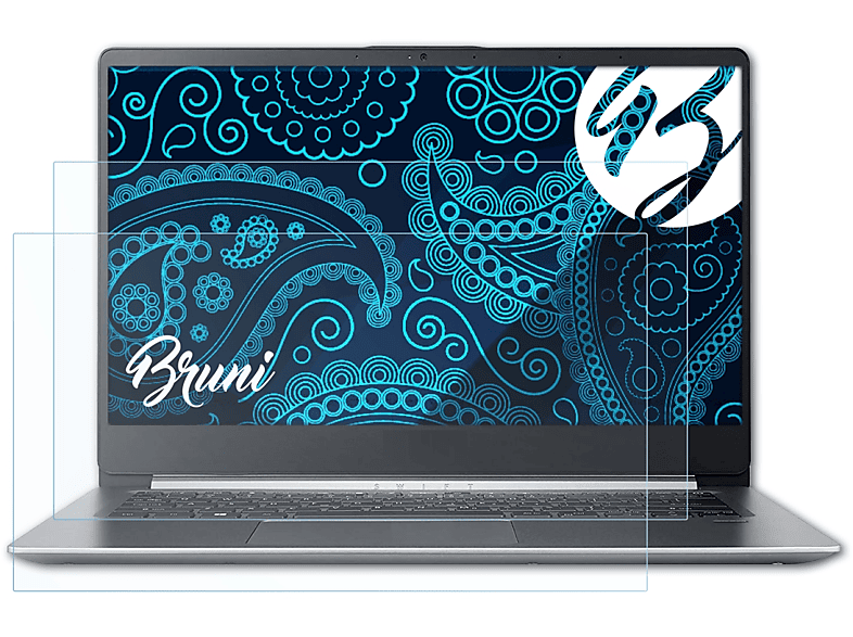 BRUNI 2x Basics-Clear Schutzfolie(für Acer (SF114-32)) Swift 1
