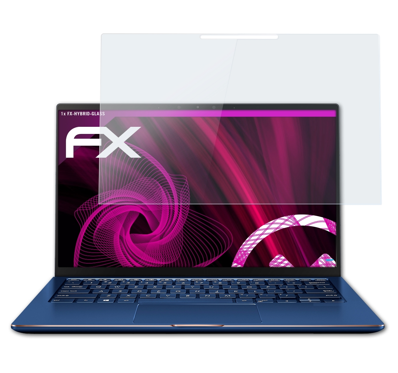 (UX562FD)) Flip FX-Hybrid-Glass 15 ZenBook Schutzglas(für Asus ATFOLIX