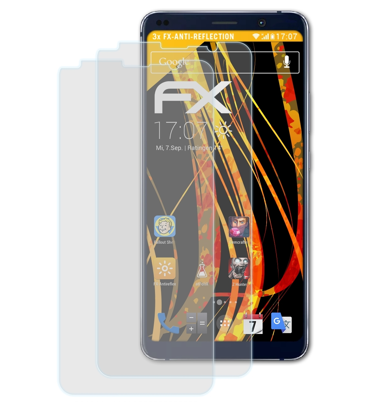 ATFOLIX 3x FX-Antireflex Displayschutz(für Nokia 9 PureView)