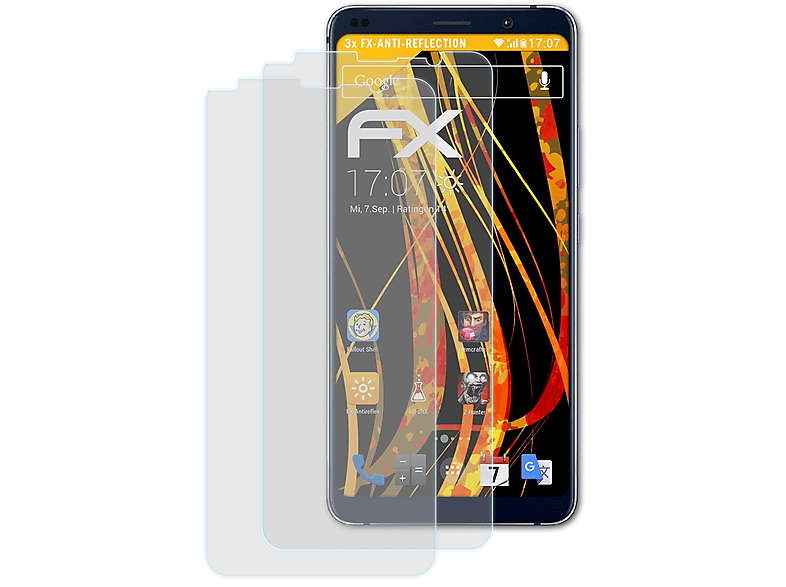 ATFOLIX 3x FX-Antireflex Displayschutz(für Nokia 9 PureView)