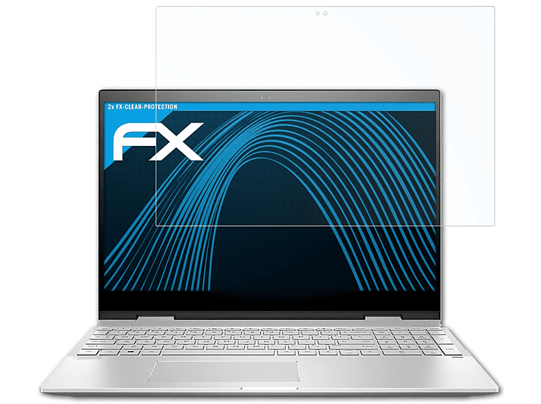 ATFOLIX 2x FX-Clear Displayschutz(für HP Envy x360 15-cn0008ng)