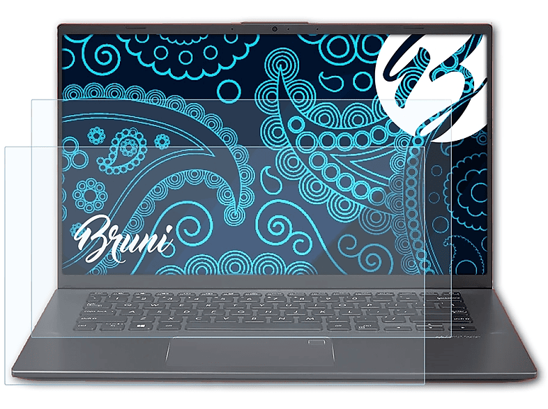 BRUNI Basics-Clear VivoBook 14 Asus (X412FA)) 2x Schutzfolie(für