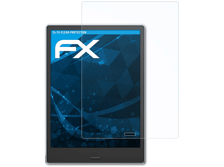 ATFOLIX 2x FX-Clear Displayschutz(für BOOX Note Lite)