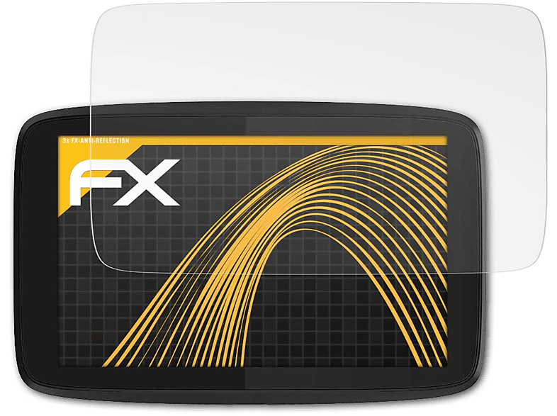 ATFOLIX 3x FX-Antireflex Displayschutz(für TomTom GO Essential (6 inch))