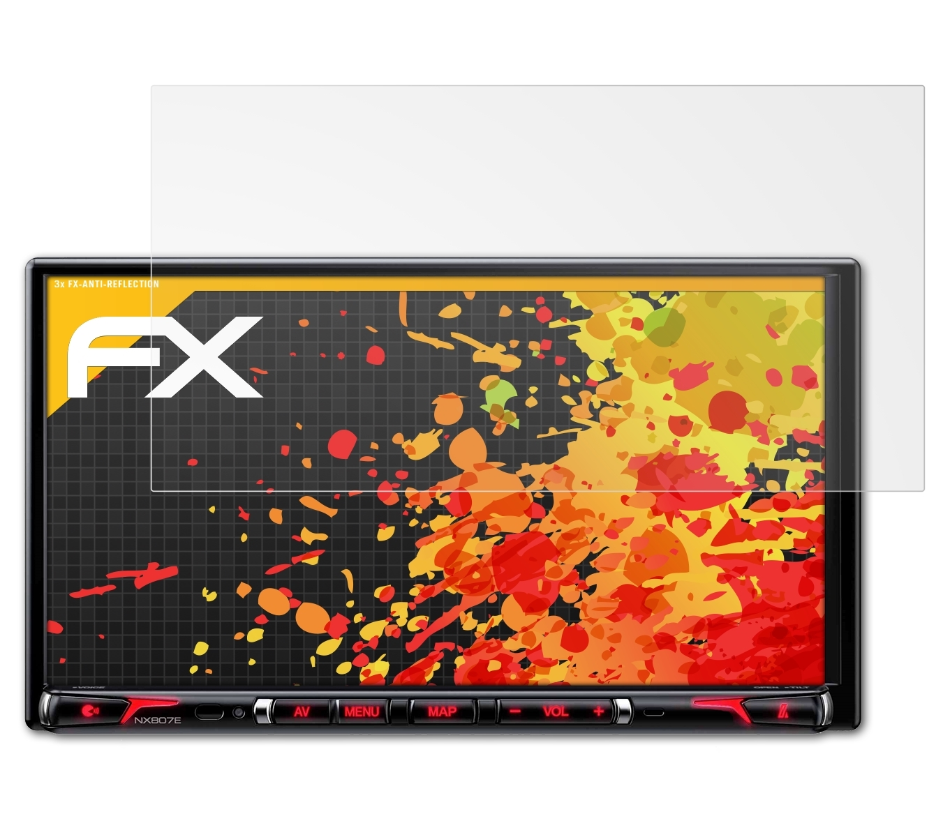 ATFOLIX 3x FX-Antireflex Displayschutz(für Clarion NX807E)