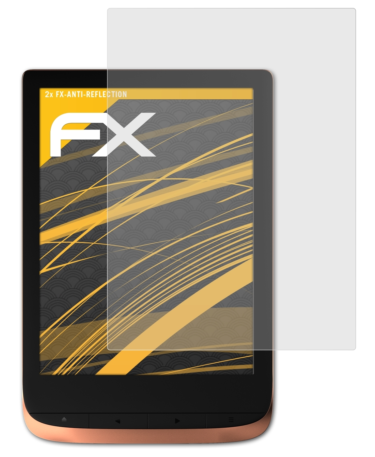 ATFOLIX 2x FX-Antireflex Displayschutz(für HD 3) PocketBook Touch