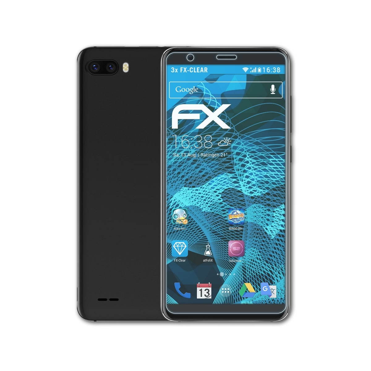 ATFOLIX Displayschutz(für S1 Ulefone 3x FX-Clear Pro)