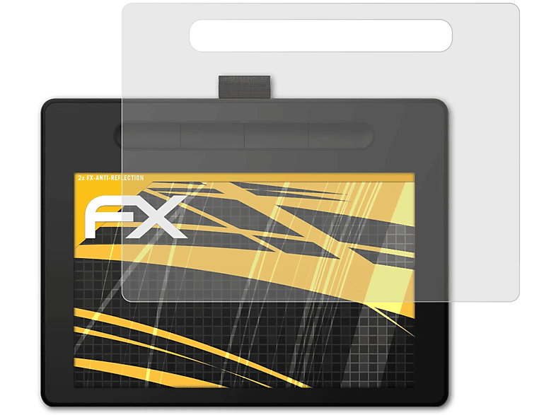 ATFOLIX 2x FX-Antireflex Displayschutz(für Wacom Intuos M)