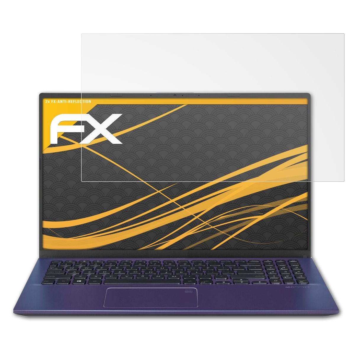 ATFOLIX 2x FX-Antireflex Displayschutz(für Asus VivoBook 15 (X512FA))