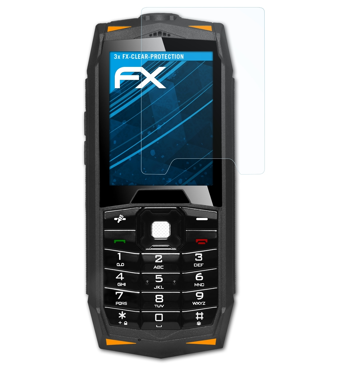 Z3) StrongPhone Evolveo Displayschutz(für 3x FX-Clear ATFOLIX